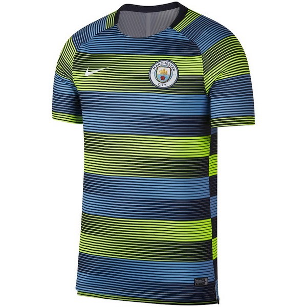 Camiseta Entrenamiento Manchester City 2018-2019 Azul Verde